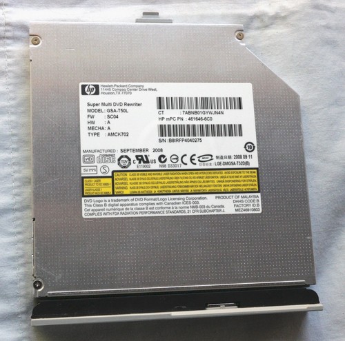 Gsa t50l sata - hp, rw