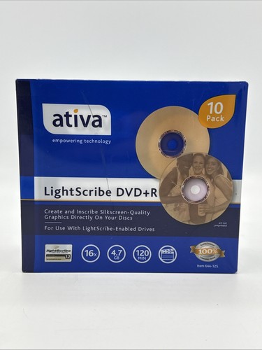 New ativa lightscribe dvd - ativa, dvd+r