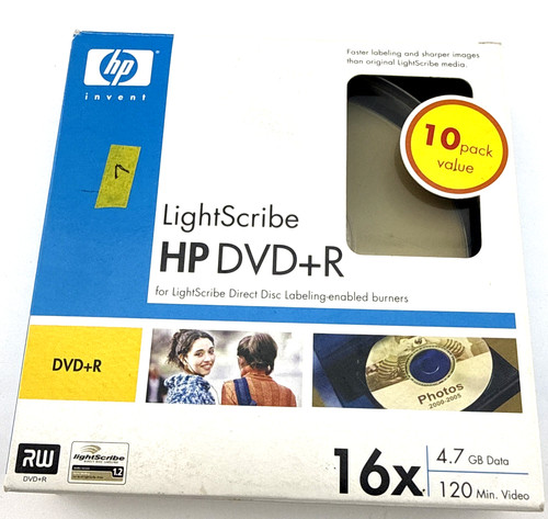 Lightscribe dvd 7gb - hp,