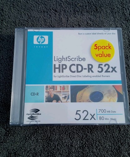 Lightscribe 52x discs - lightscribe, cd-r